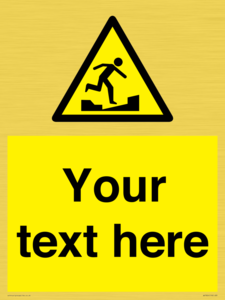 Custom warning uneven surface